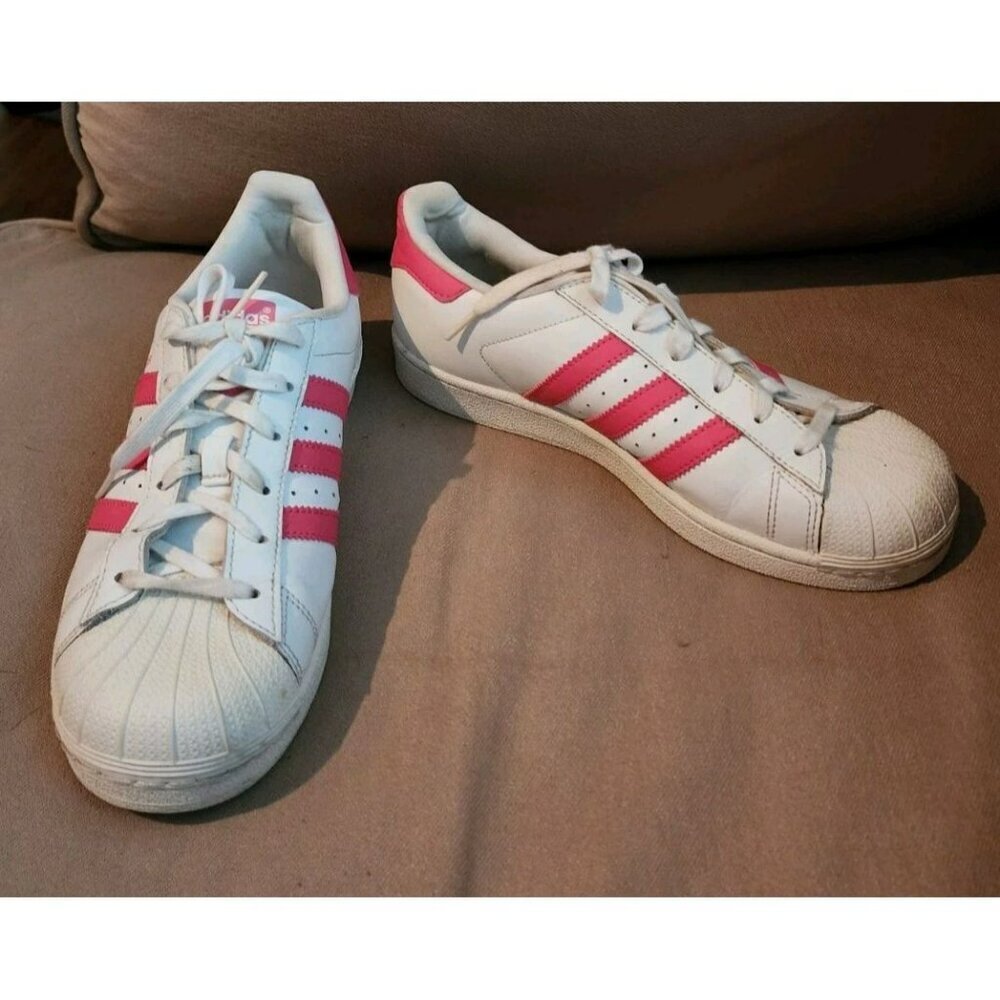 Adidas Superstar J Kids Casual Sneaker Size 6 CG6608 Pink White - Picture 1 of 8